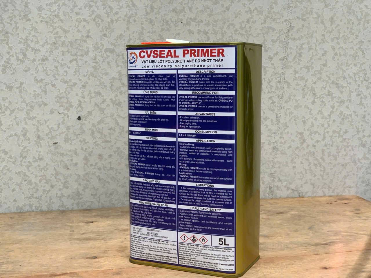 CVSEAL PRIMER | Low viscosity polyurethane primer material