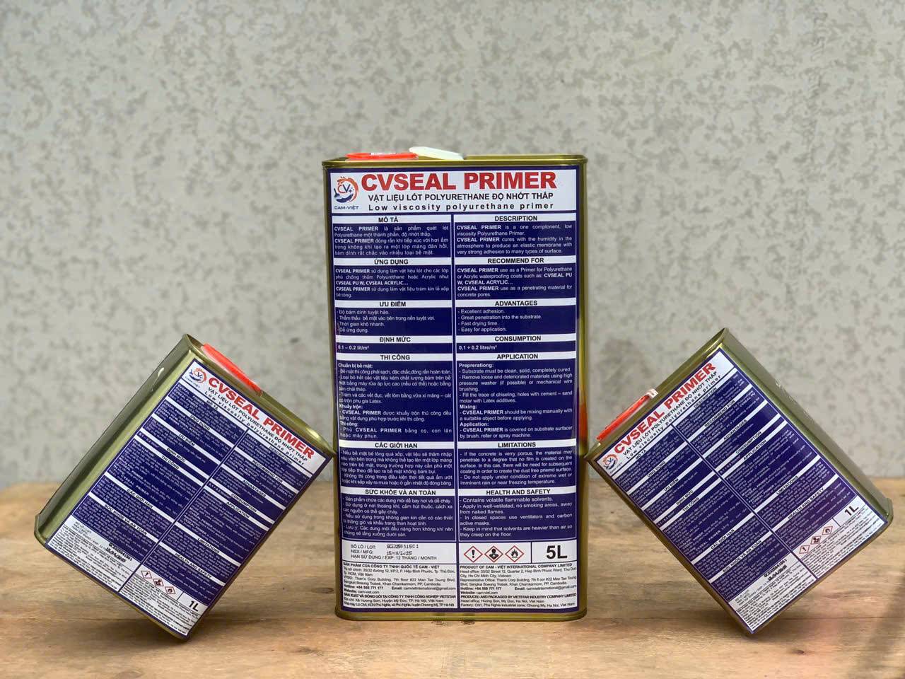 CVSEAL PRIMER | Low viscosity polyurethane primer material
