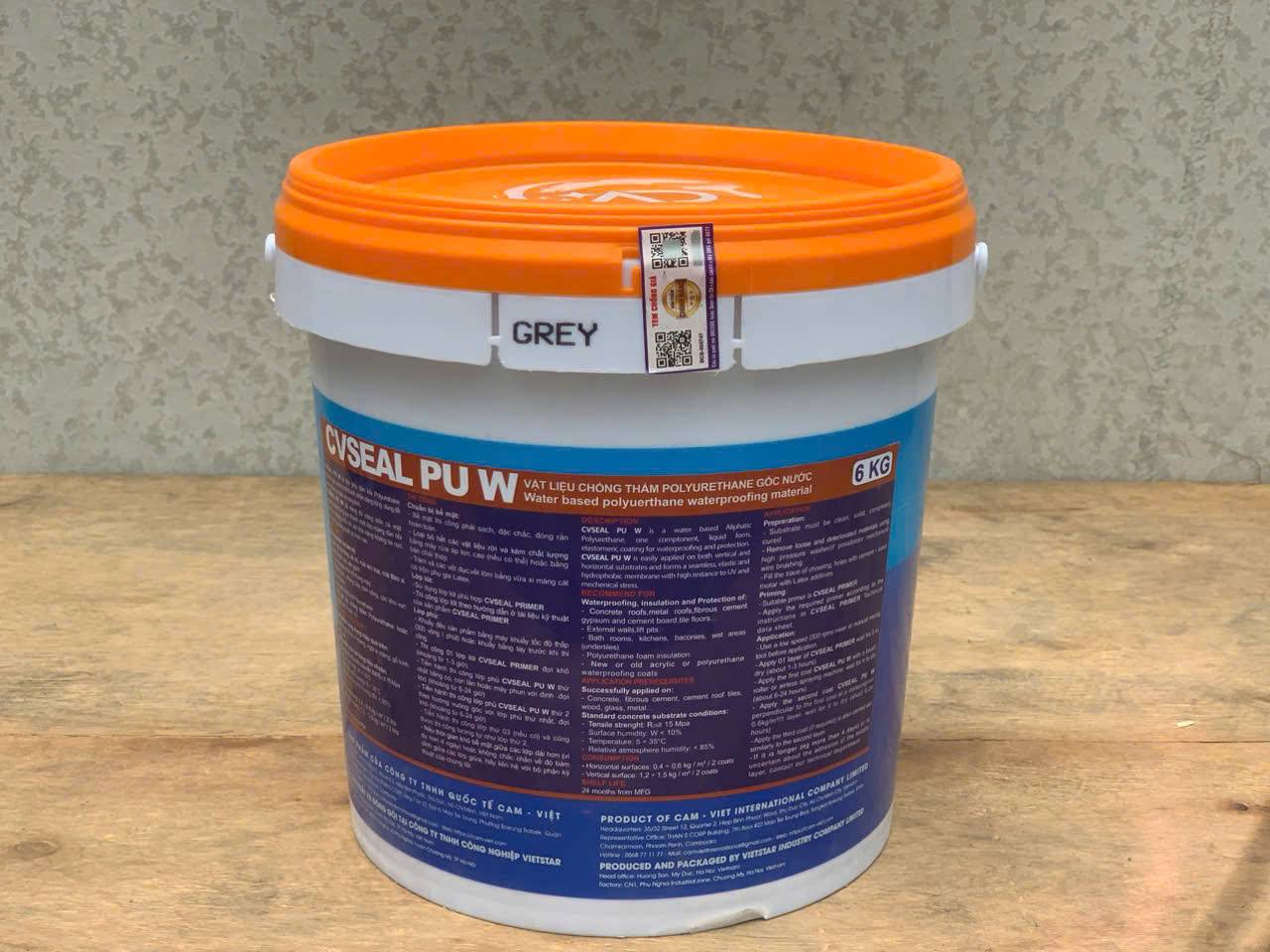 CVSEAL PU W | Water based polyurethane waterproofing material